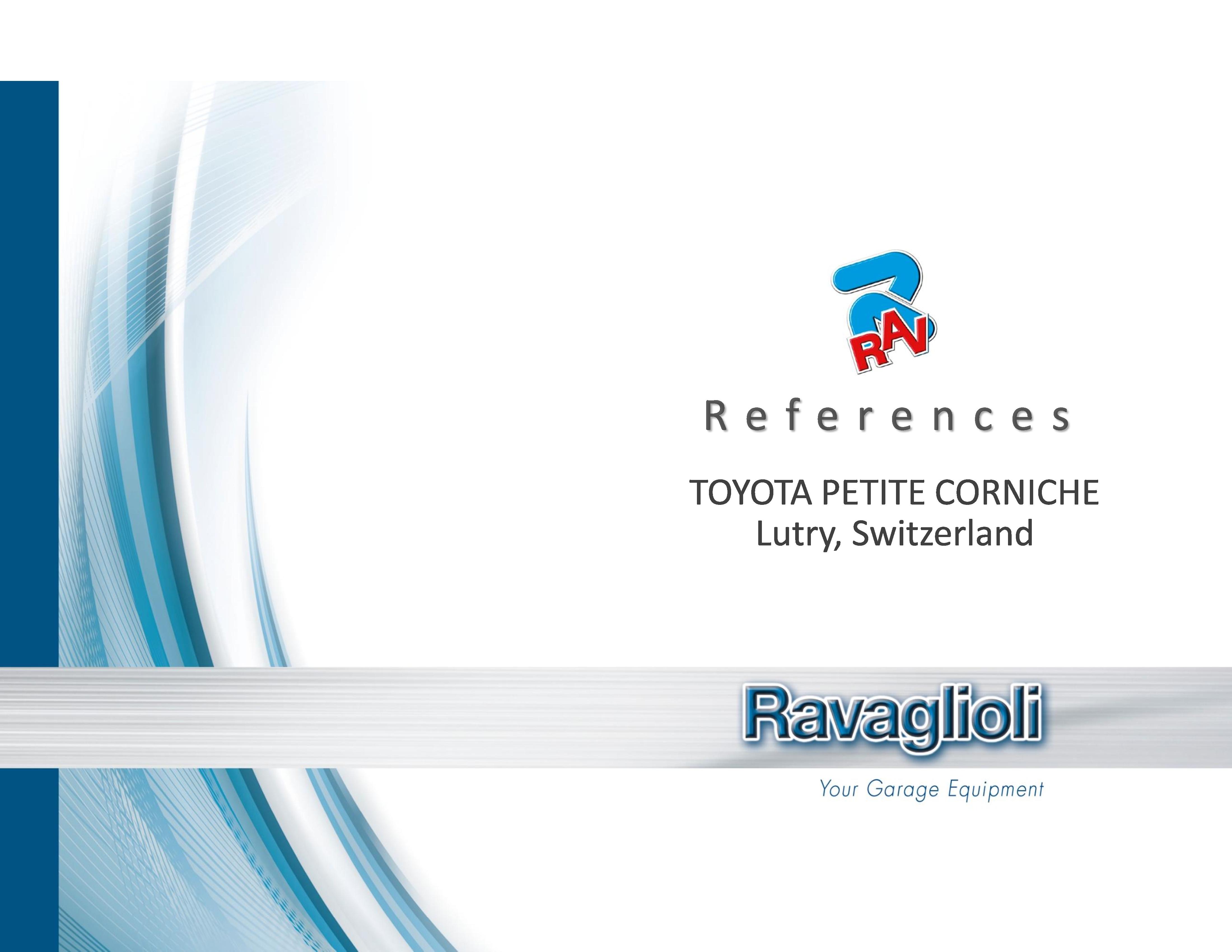 Ravaglioli References - TOYOTA Petite Corniche, Switzerland